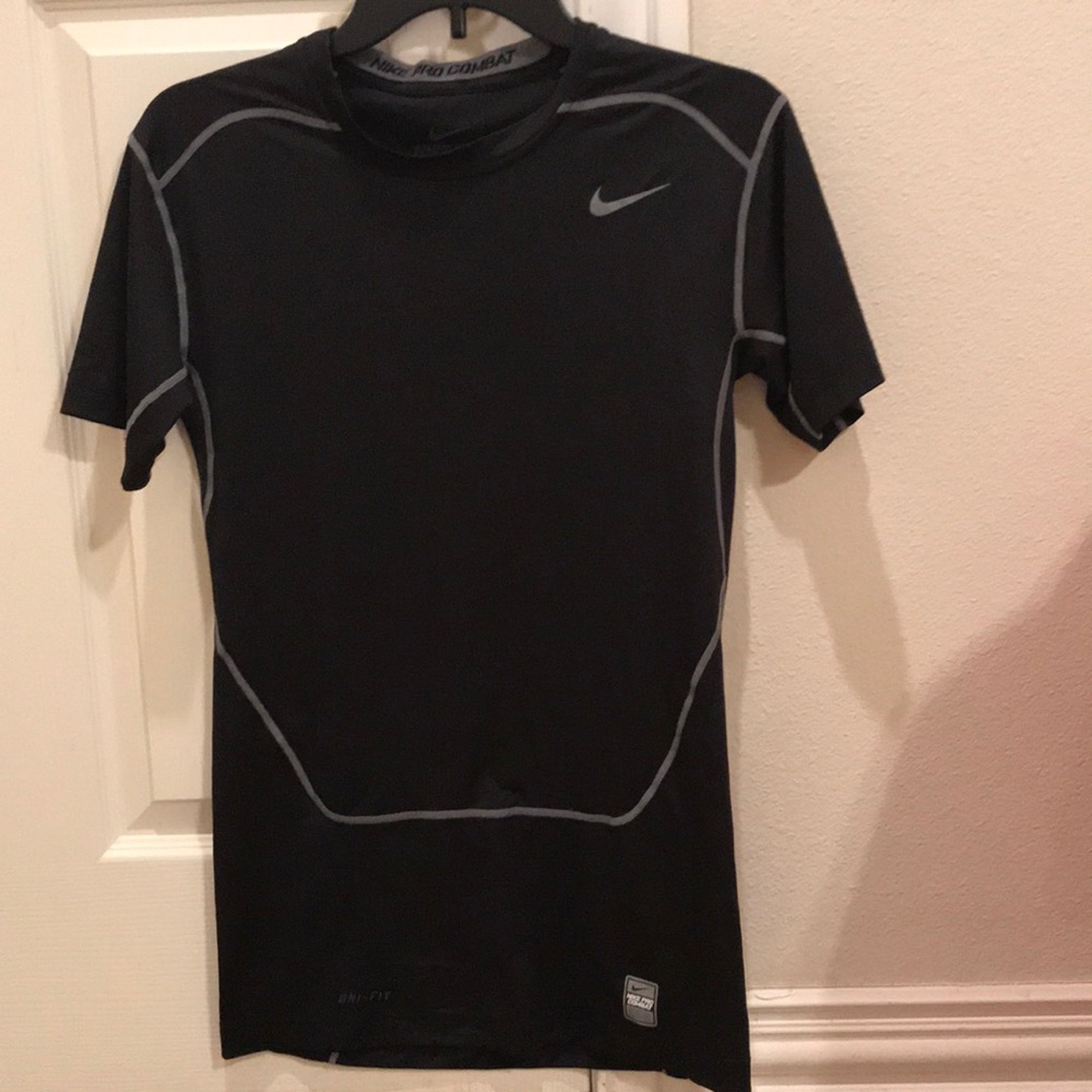 Black Nike Athletic Compression T-Shirt